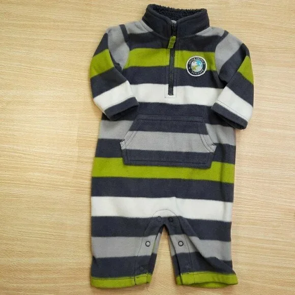 Carters Baby Boys Fleece One Piece Bundle 3 Months - Picture 2 of 8
